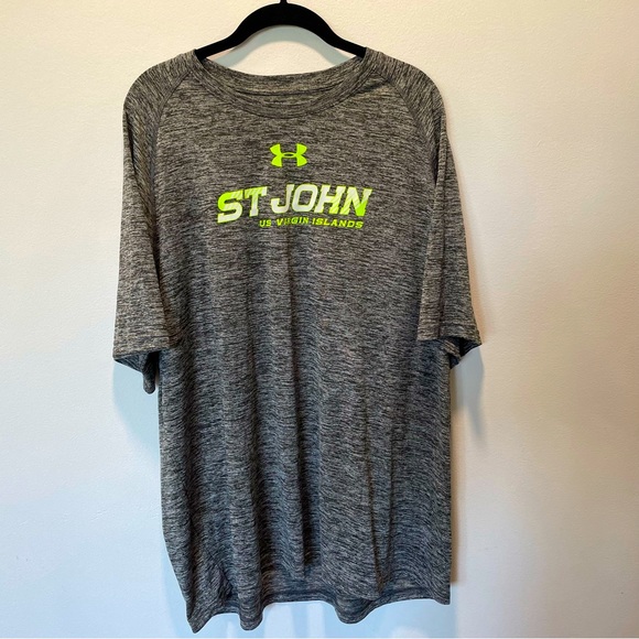 Under Armour Men’s St.John Heat Gear Short Sleeve T Shirt size 2XL - Picture 1 of 5